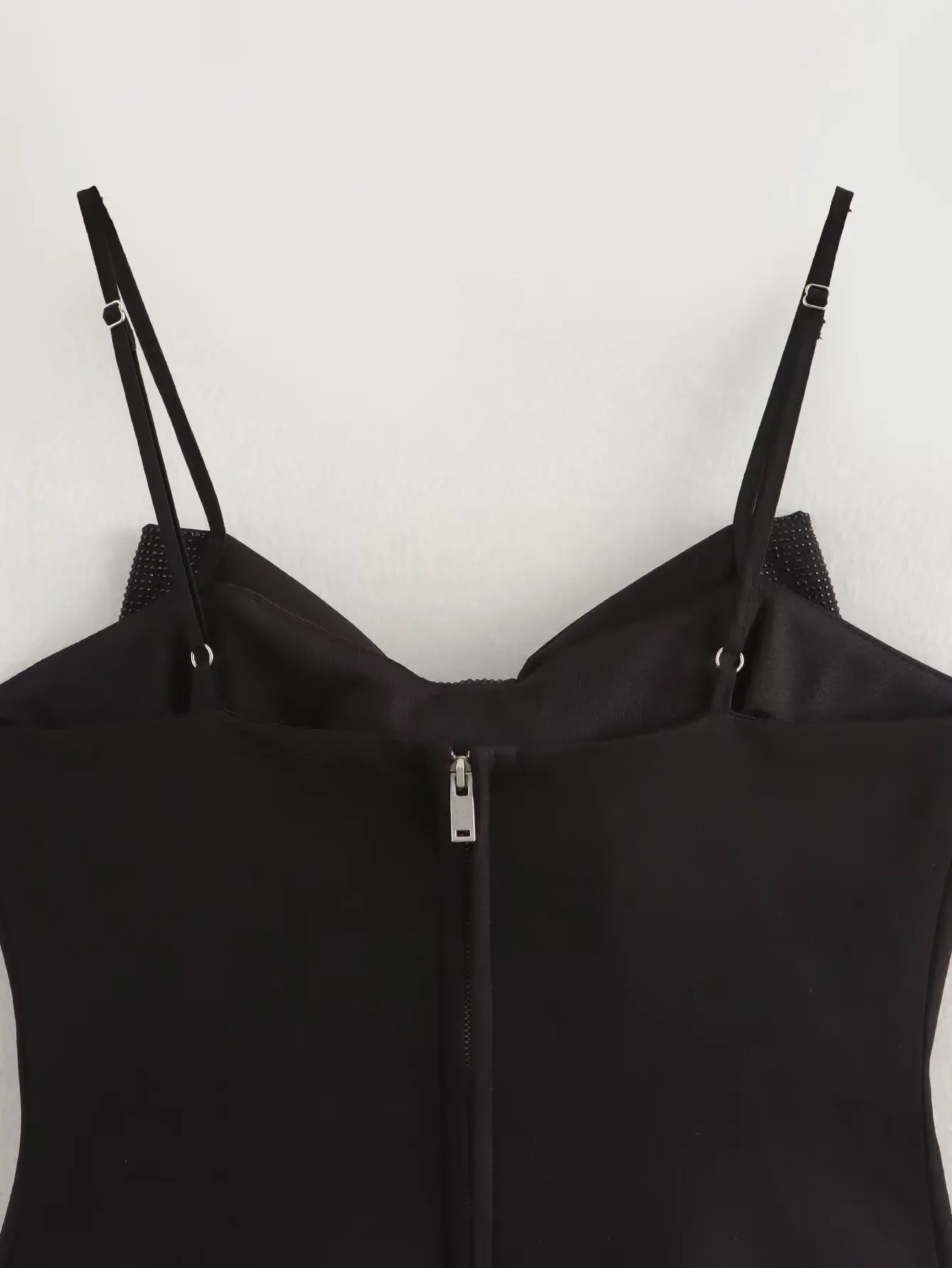 LOULOU | Zwarte Glitter Strik Top Voor Dames - Elegant, Feestelijk & Stralend - Afbeelding 7