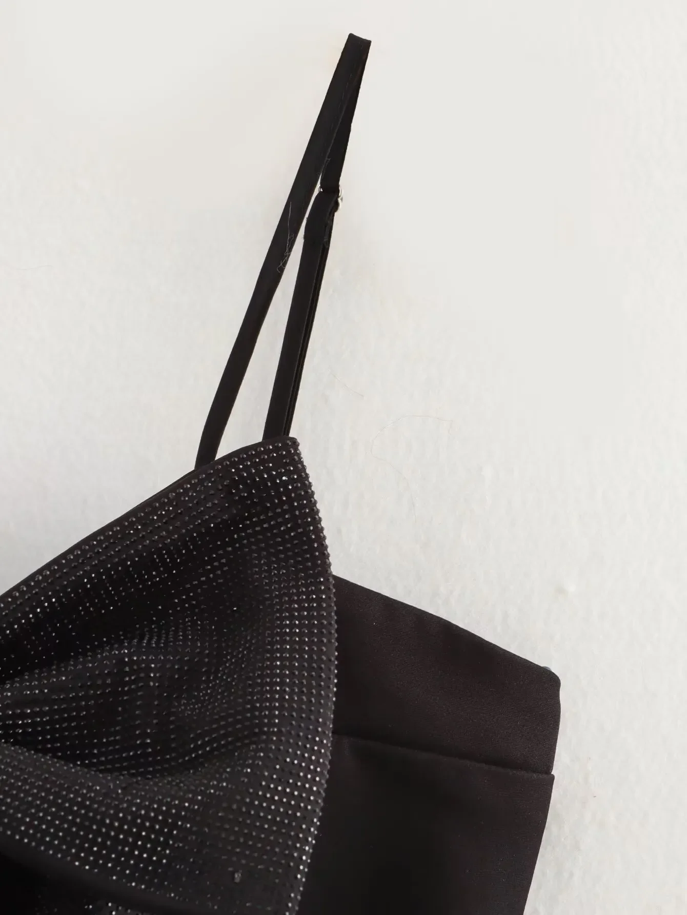 LOULOU | Zwarte Glitter Strik Top Voor Dames - Elegant, Feestelijk & Stralend - Afbeelding 9