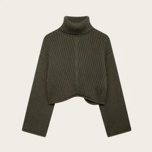 NOA | Geribde Cropped Coltrui voor Dames – Warm & Modern Voor Koude, Onvoorspelbare Dagen