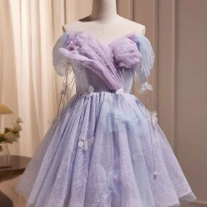 Adorable Lavender Sweetheart Short Homecoming Dress 8th Grade Dance Dress