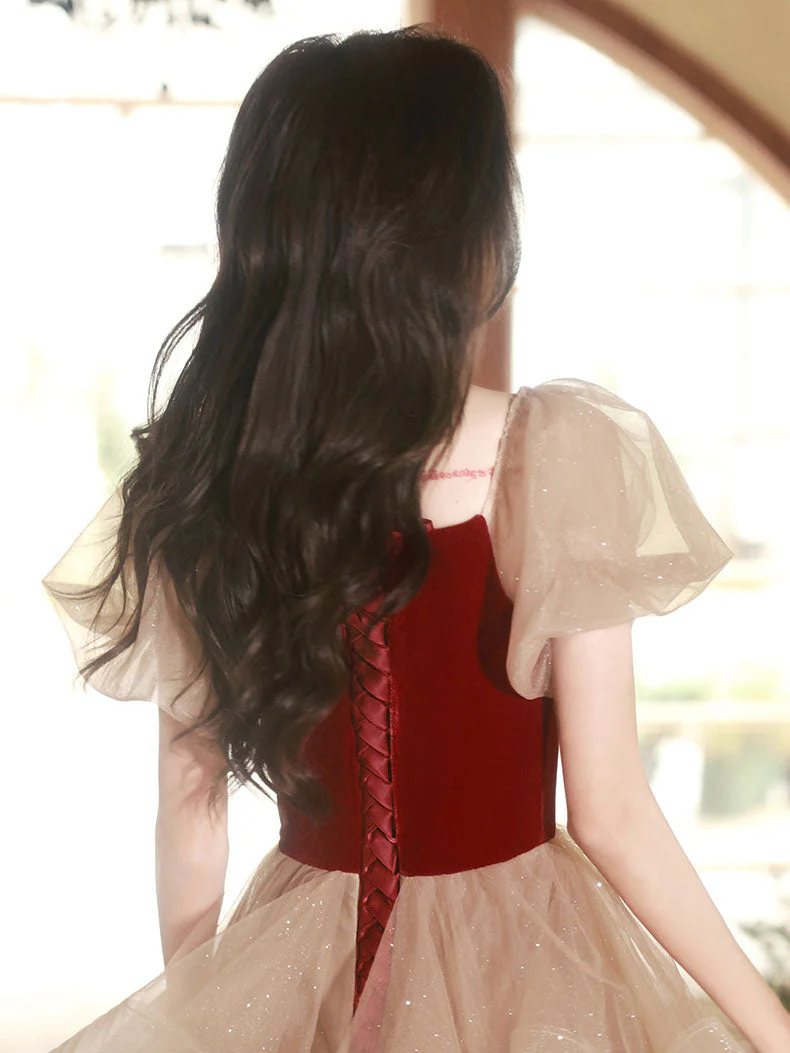 Zoete gelaagde korte 8e klas dansjurk junioren homecoming jurk - Afbeelding 5