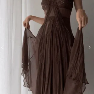 Brown Chiffon Formal Prom Dress