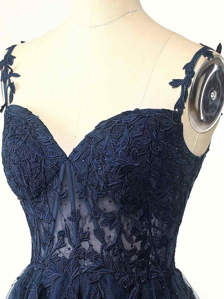 Spaghetti Strap Lace Sheer Top Burgundy Short Prom Dress Homecoming Dress - Afbeelding 4