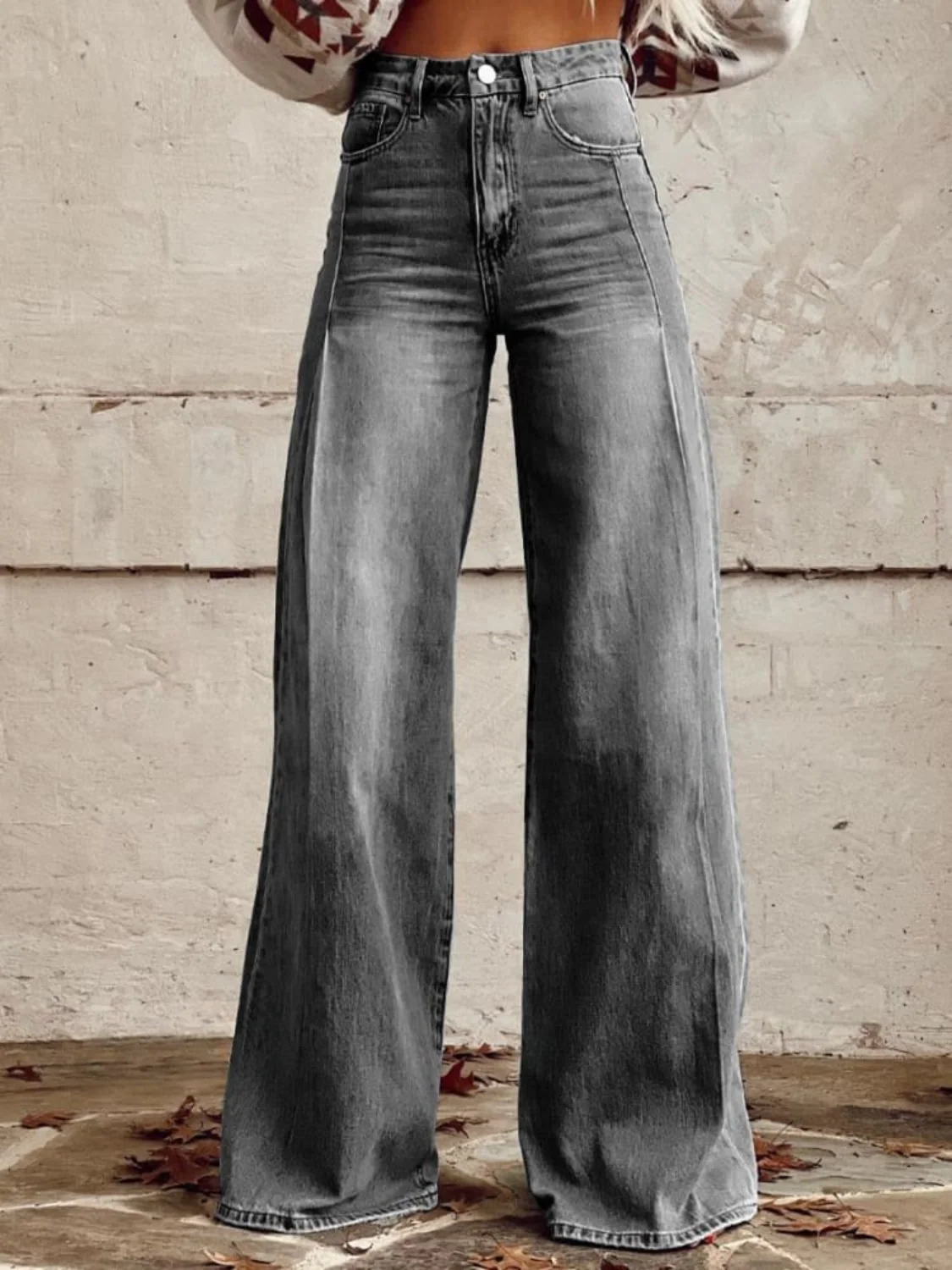 Wide Leg Denim Broek | Comfortabele Pasvorm & Trendy Silhouet - Afbeelding 4