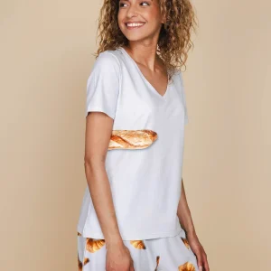 Baguette V-neck T-shirt Dames