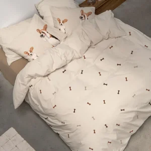 Beagle Friends dekbedovertrek flanel