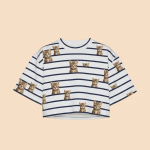 Bonjour Kitty Cropped T-Shirt Kids