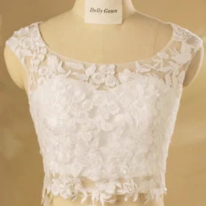 Casey Scoop Neck Bridal Lace Top