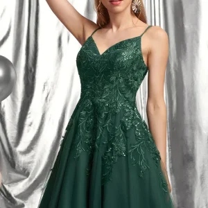 Smaragdgroen 8e leerjaar Lace Dance Dress Homecoming Dress