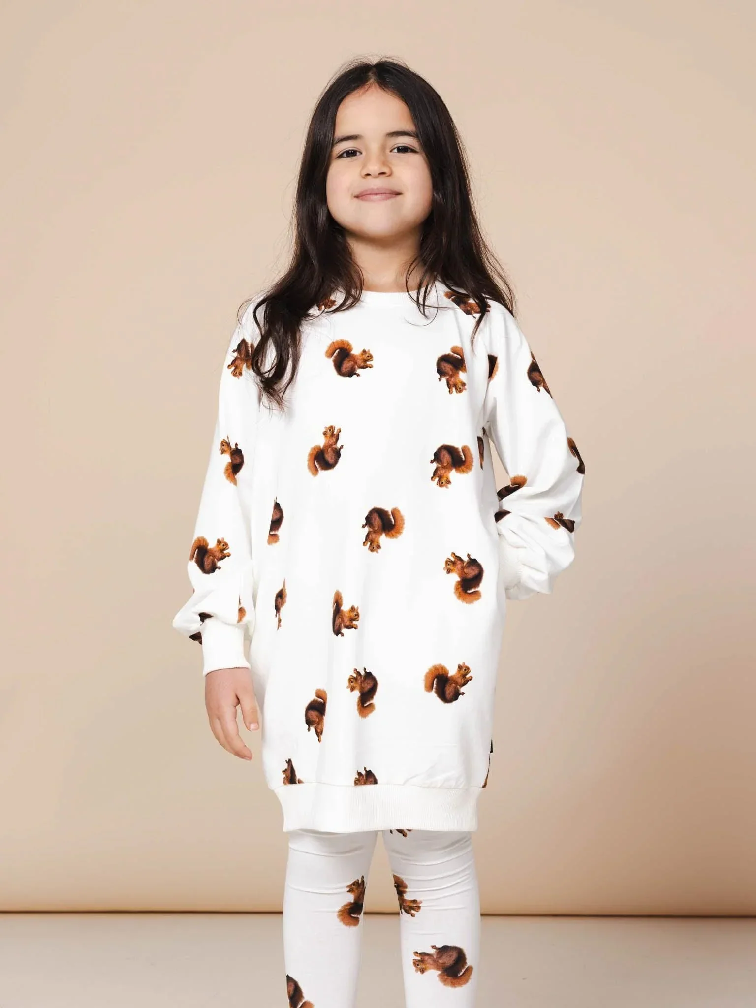 Squirrels Sweater Dress Kids - Afbeelding 2