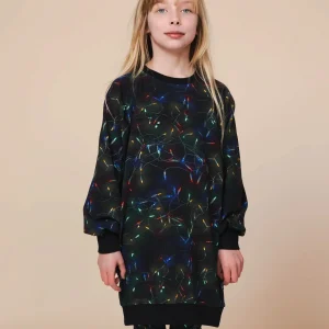 Xmas Lights Sweater Dress Kids