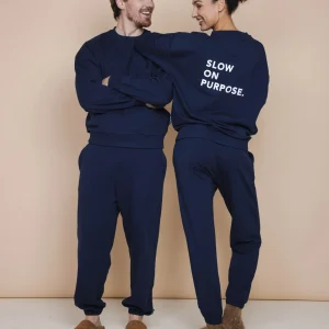 Slow Navy Sweater Unisex