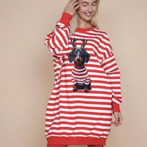 Pierre Xmas Sweater Dress Dames