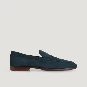 Loafer suède blauw
