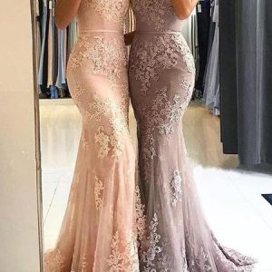 Kant zeemeermin lange gelegenheid feestjurk | Formele promjurk