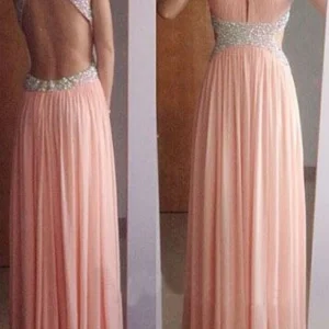 Lange homecoming jurk roze galajurk voor tieners backless galajurk