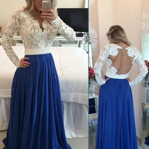 Galajurk met lange mouwen Bescheiden galajurk met mouwen