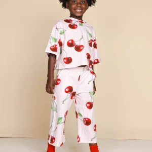 Mon Cherry Wijde broek Kids