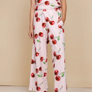 Mon Cherry Wijde broek Dames