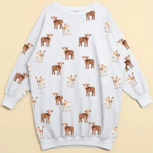 Moo Moo Sweater Dress Dames