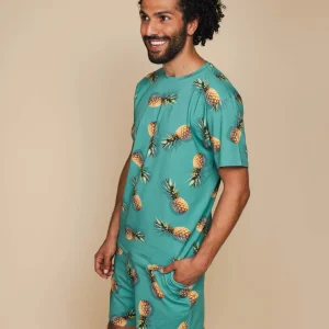 Pineapples T-shirt en Shorts set Heren