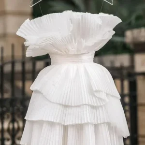 White Short Satin Party Homecoming Dress