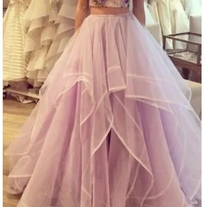 Quinceanera Jurken Ruches Lila Baljurk Tule Galajurk