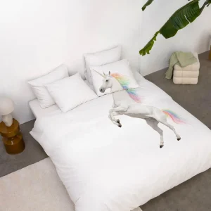 Unicorn White dekbedovertrek