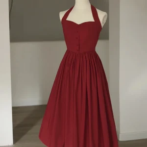 Jaren '50 vintage geïnspireerde zomerjurk met mouwen