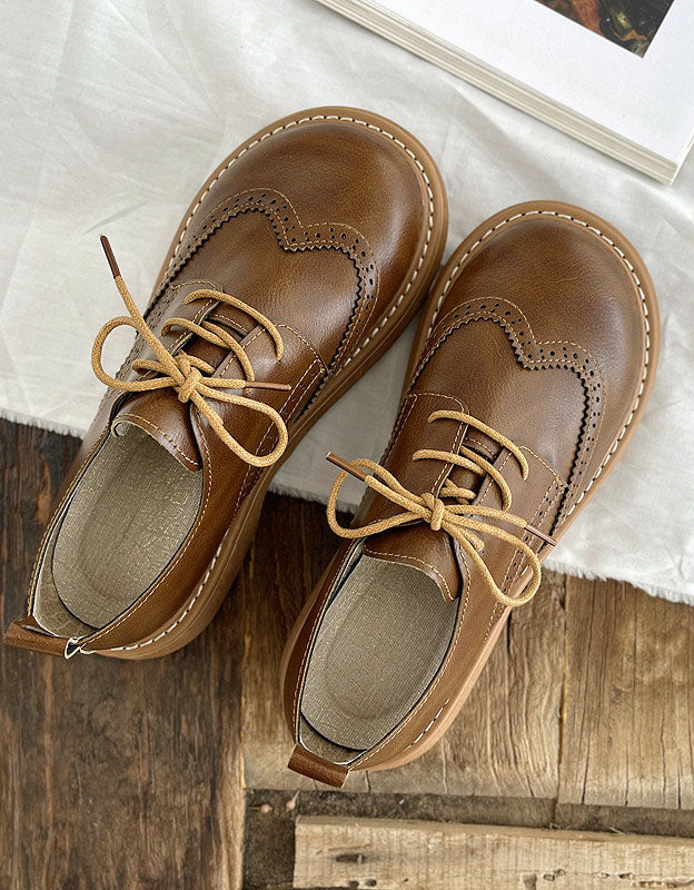 LIZA | Stijlvolle Leren Retro Dames Schoenen – Klassiek, Comfortabel & Veelzijdig Voor Elke Gelegenheid - Afbeelding 4