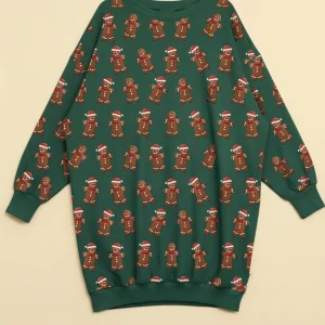 Xmas Cookies Sweater Dress Dames