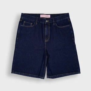 Bisous Skateboards Denim Shorts | Dark Blue