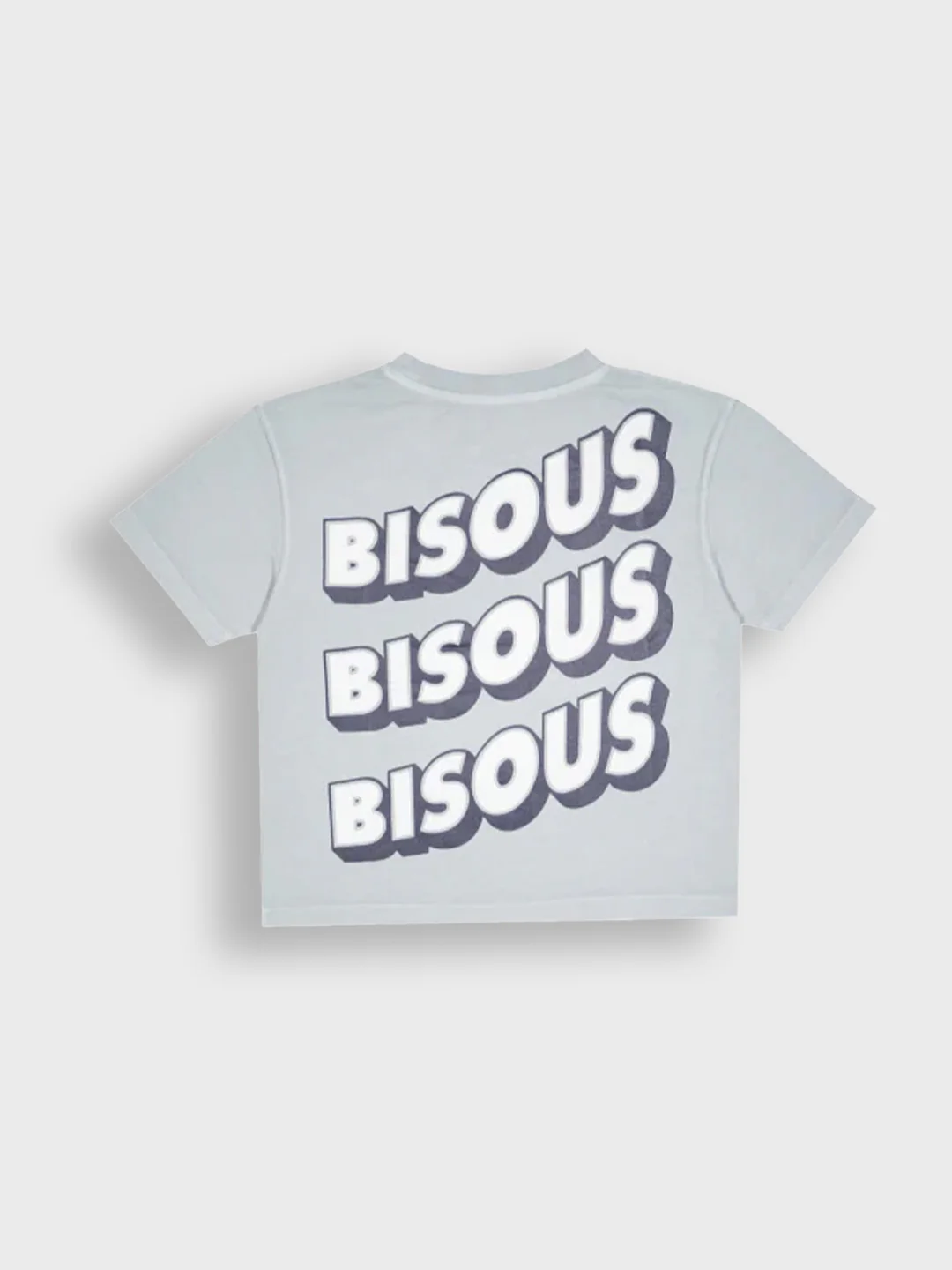 Bisous Skateboards Sonics T-Shirt Kids | Light Grey - Afbeelding 3