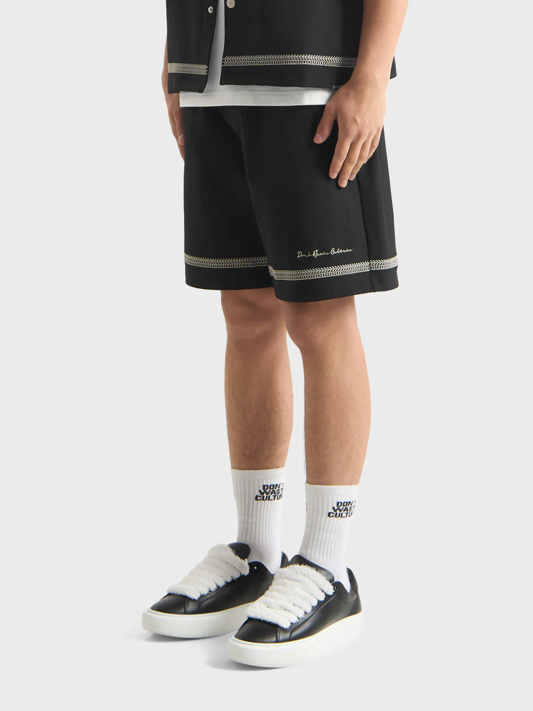 Don't Waste Culture Enkira Shorts | Black - Afbeelding 3