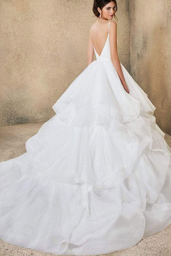 A-Line Off-the-Shoulder Wedding Dress with Elegant Tulle Lace Detailing - Afbeelding 9