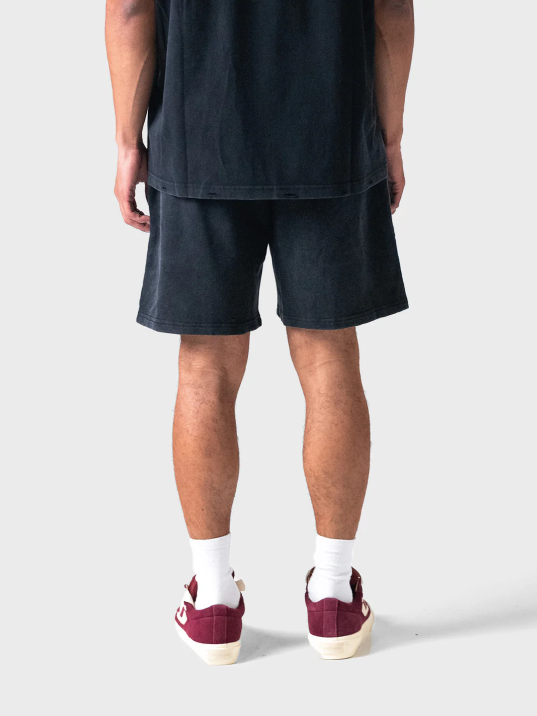 Lumi3re Fade Logo Shorts | Washed Black - Afbeelding 4