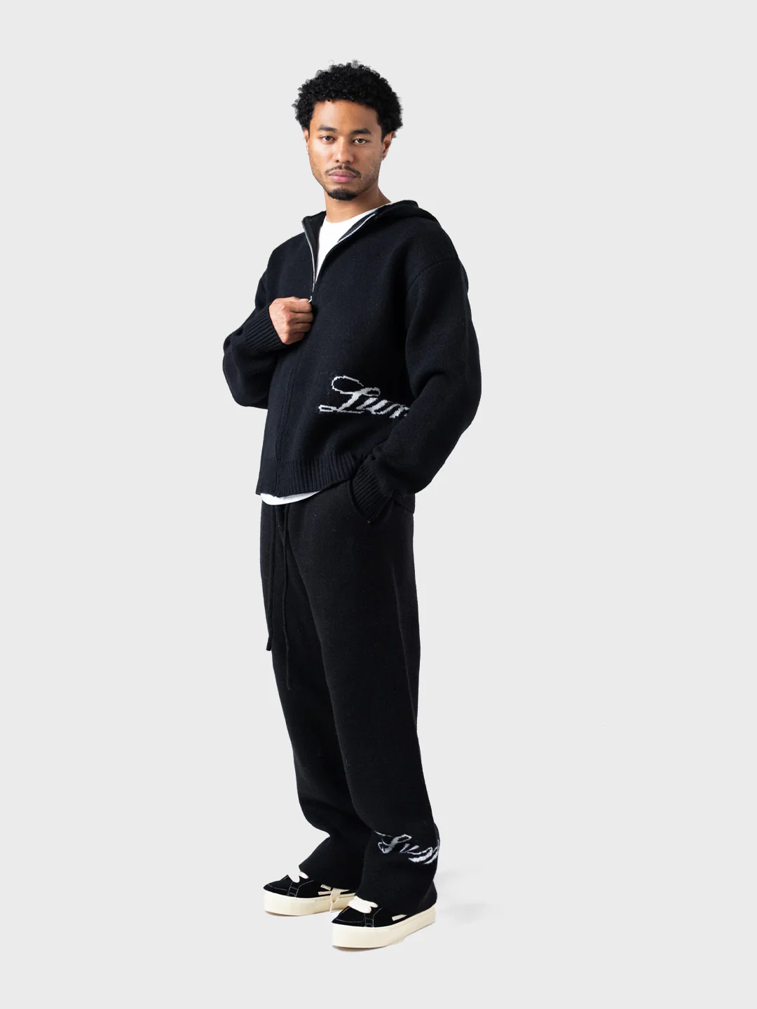 Lumi3re Knitted Pants | Black - Afbeelding 6