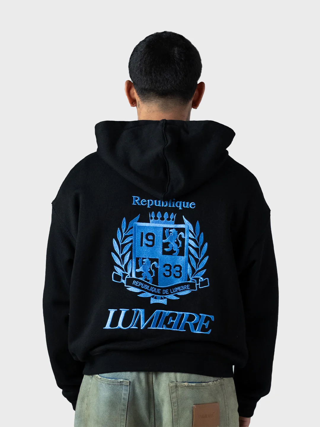 Lumi3re Republique Zip Hoodie | Black