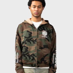 Lumi3re Republique Zip Hoodie | Camo