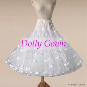 Theelengte petticoat, korte pettirok, accessoires