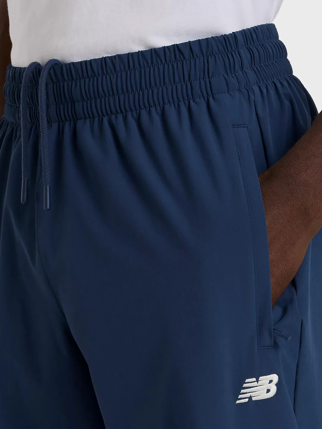 New Balance Hoops Woven Track Pants | Navy - Afbeelding 5