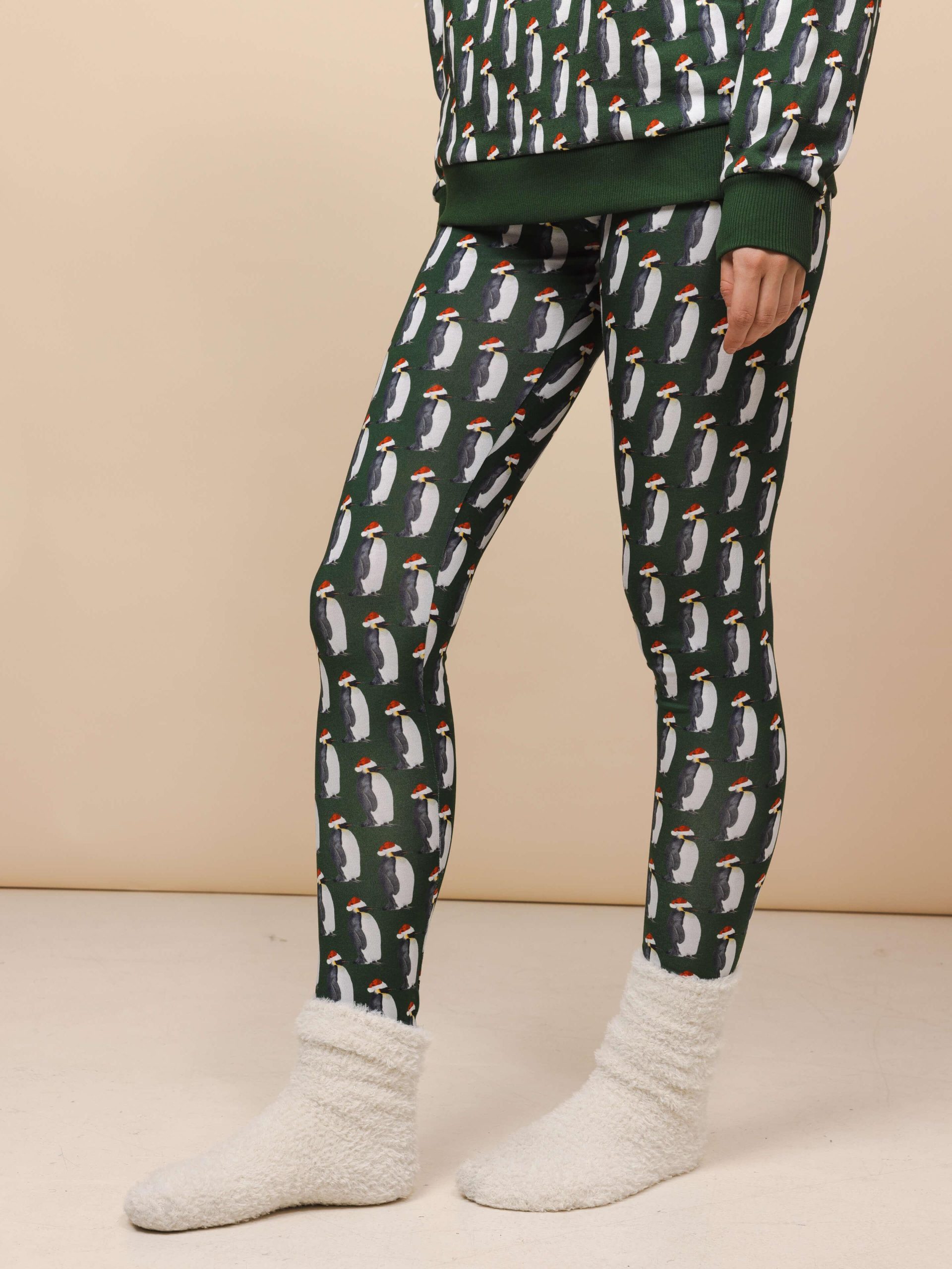 Penguin Xmas Legging Dames - Afbeelding 2
