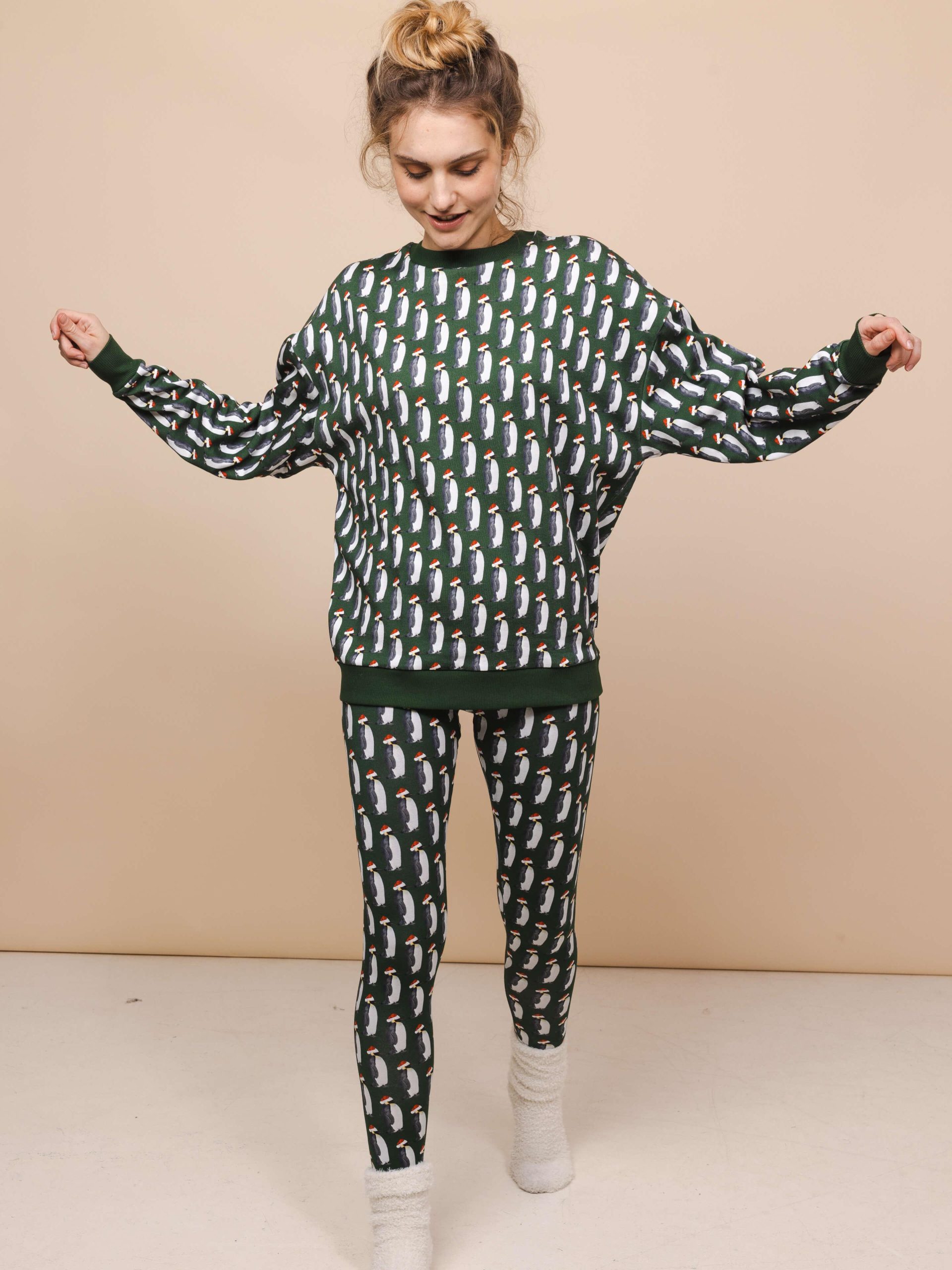 Penguin Xmas Legging Dames - Afbeelding 8