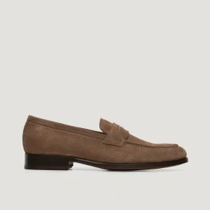 Penny loafer suède taupe