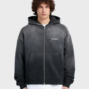 Reternity Creative Dept Zip Hoodie | Faded Black