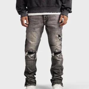 Rivero Button Jeans | Grey