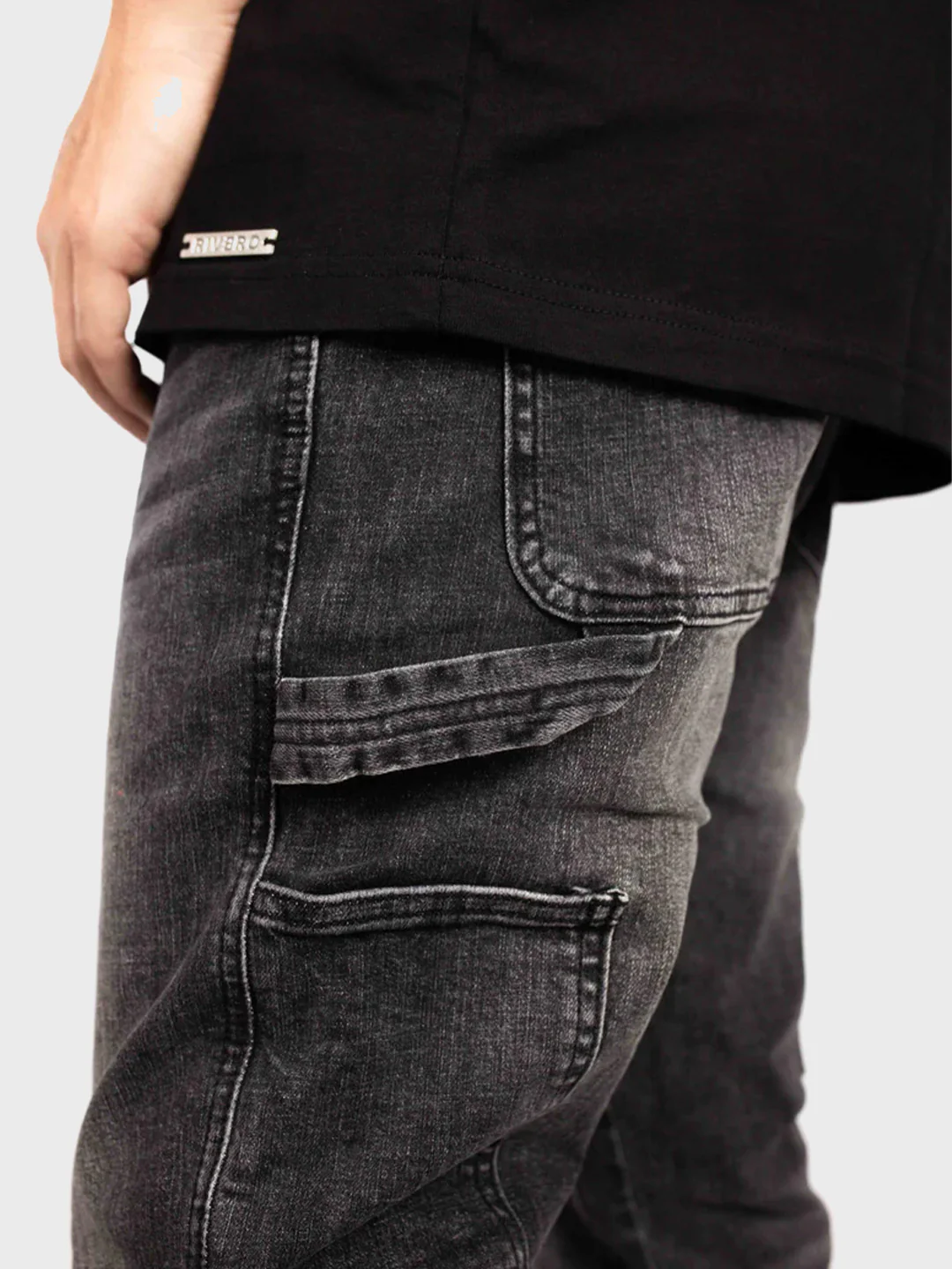 Rivero Worker Jeans | Black - Afbeelding 5